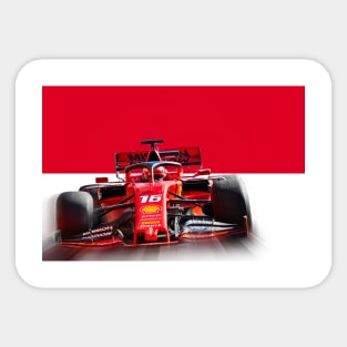 Charles Leclerc - Monaco Sticker